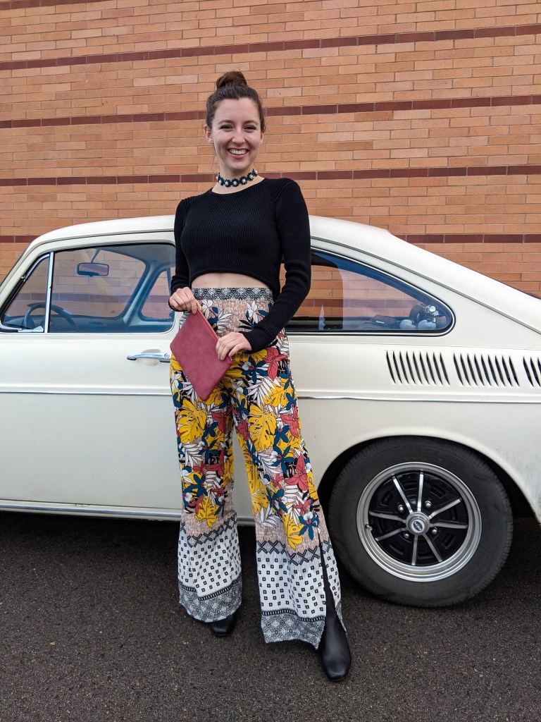 \"palazzo-pants-bell-bottoms-cropped-sweater-1970-volkswagen-fastback\"